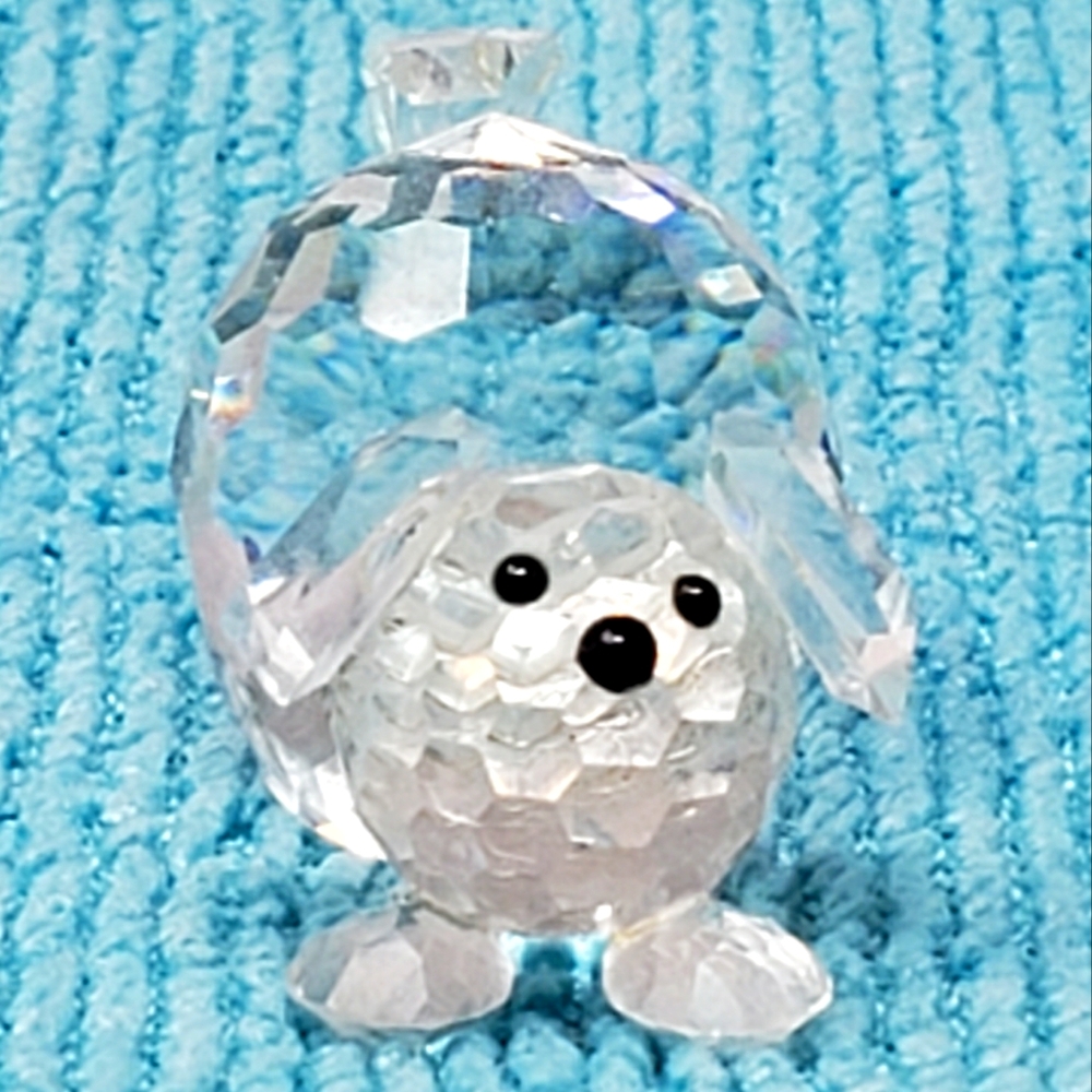 Zoo Crystal Miniature Puppy Dog Figurine